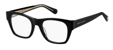 Premium Women Tommy Hilfiger Eyeglasses: TH 1865 : Black - SpecSMART Eye Clinic (Diagonal View)